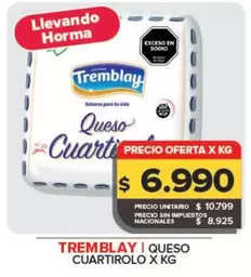 Tremblay - Queso Cuartirolo