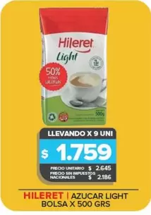 Hileret - Azucar Light Bolsa