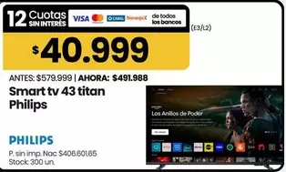 Philips - Smart tv 43 titan