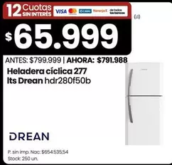Drean - Heladera cíclica 277 Its