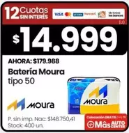 Mas - Batería tipo 50