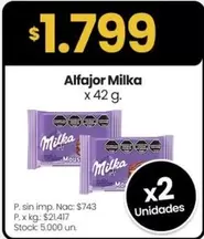Milka - Alfajor