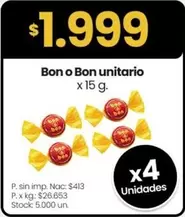 Bon o Bon -  unitario