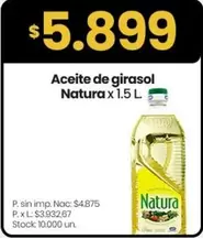 Natura - Aceite de girasol
