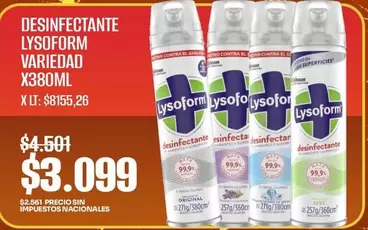 Lysoform - DESINFECTANTE