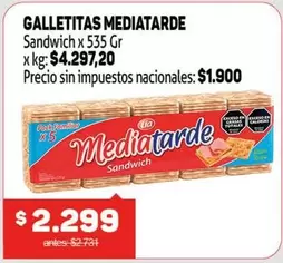 Lia - Galletitas Mediastarde Sandwich