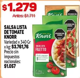 Knorr - Salsa Lista Filetto