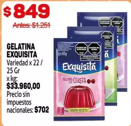 Exquisita - GELATINA