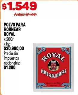 Royal - POLVO PARA HORNEAR