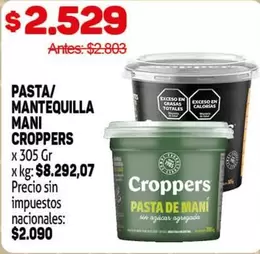 Croppers - PASTA MANTEQUILLA MANI