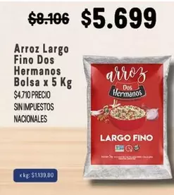 Dos Hermanos - Arroz Largo Fino
