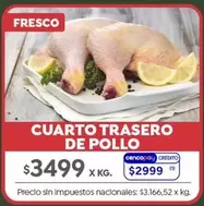 X$ - CUARTO TRASERO DE POLLO