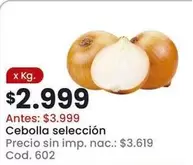 X$ - Cebolla seleccion Cod. 602
