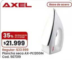 Axel - Plancha seca AX-PL1200IN Cod. 507319