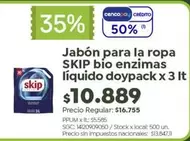 Skip - Jabón para la ropa SKIP bio enzimas líquido doypack