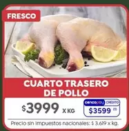 X$ - CUARTO TRASERO DE POLLO