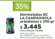 La Campagnola - Mermeladas arándanos