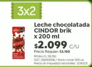 Cindor - Leche chocolatada brik