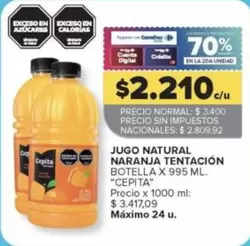 Cepita - JUGO NATURAL NARANJA TENTACIÓN