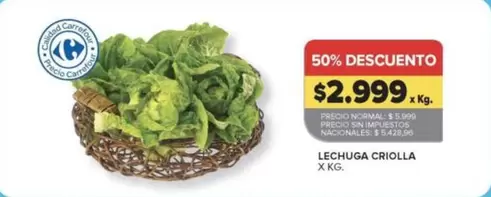 Carrefour - Lechuga Criolla
