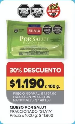 Silvia - QUESO POR SALUT FRACCIONADO