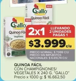 Gallo - Quinoa Fácil