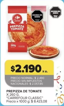 Carrefour - PREPIZZA DE TOMATE