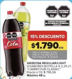 Carrefour - Gaseosa Regular/Light