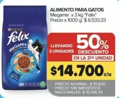 felix - Alimento para gatos Megamix