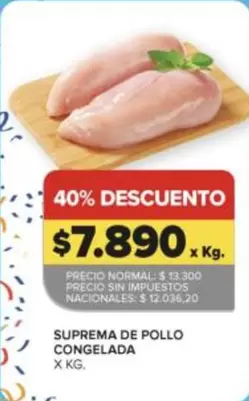 X$ - POLLO CONGELADA