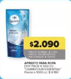 Carrefour - APRESTO PARA ROPA