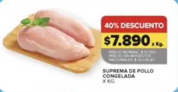 Suprema de Pollo Congelada
