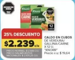 Knorr - CALDO EN CUBOS DE VERDURA/GALLINA/CARNE