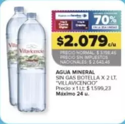 Villavicencio - AGUA MINERAL SIN GAS
