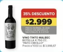 Malbec - VINO TINTO MALBEC