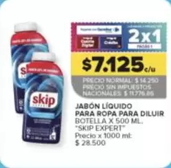 Skip - JABÓN LÍQUIDO PARA ROPA PARA DILUIR