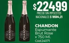 Chandon - Espumante Brut Rose x 750 Ml. Cód:24071