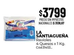 La Santiagueña - Ravioles 4 Quesos