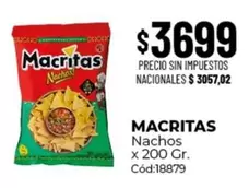 Macritas - Nachos Cód:18879