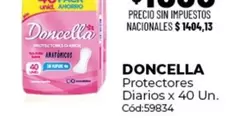 Doncella - Protectores Diarios x 40 Un. Cód:59834