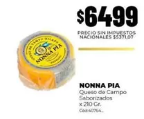 Queso de Campo Saborizados x 210 Gr. Cód:40764