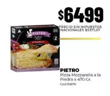 pietro - Pizza Mozzarella a la Piedra x 470 Gr.