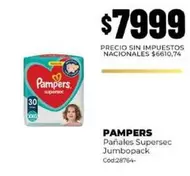 Pampers - Pañales Supersec Jumbopack