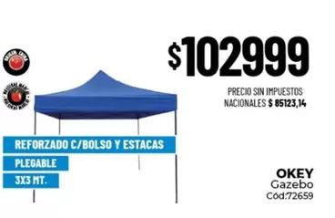 Okey - OKEY Gazebo Cód:72659