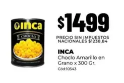 Inca - Choclo Amarillo en Grano x 300 Gr. Cód:10543