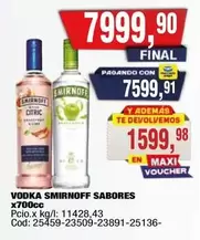 Smirnoff - VODKA SMIRNOFF SABORES