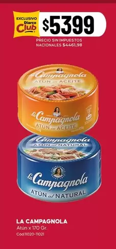 La Campagnola - Atún al aceite