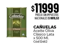 X$ - Aceite Oliva Cl
uevo
uevosico Lata x 500 Ml.