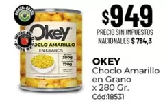 Okey - Choclo Amarillo en Grano