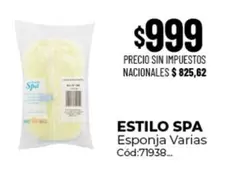 Estilo Spa - Esponja Varias Cód:71938